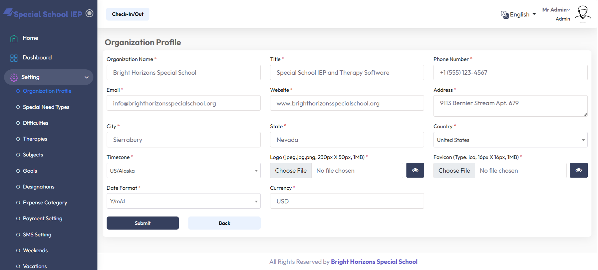 Organization Profile